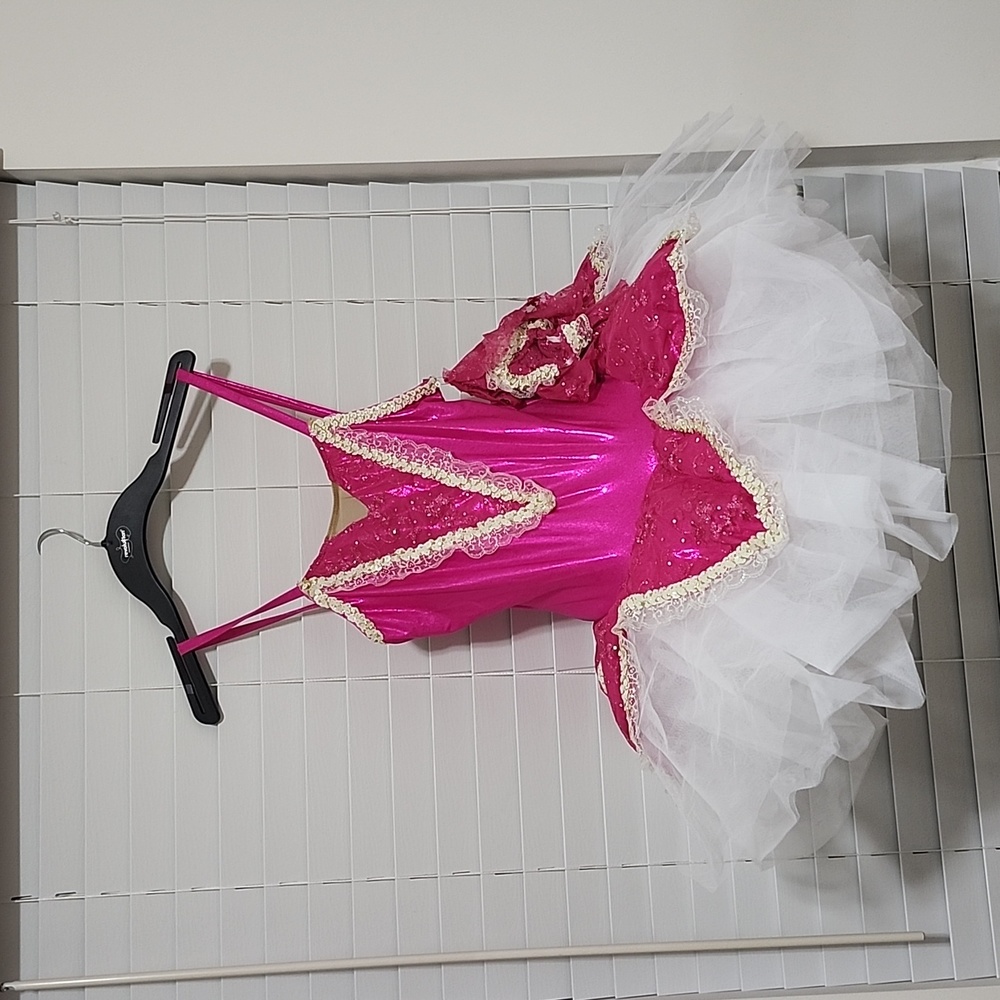 Pink and White Med Adult Romance Tutu